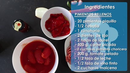 Descargar video: Receta de pimientos rellenos fácil y casera | QueApetito