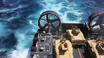 US Navy -  Landing Craft Air Cushion from Assault Craft USS Boxer (LHD 4)