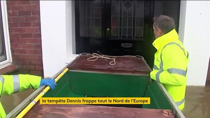Tempête Dennis : des toits arrachés et des terres inondées en France et au Royaume-Uni