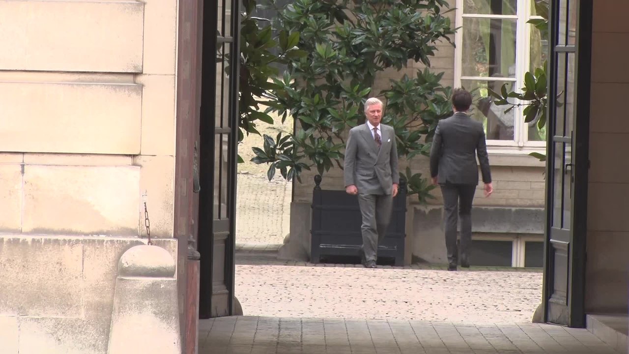 Georges-Louis Bouchez (MR) est arrivé au Palais