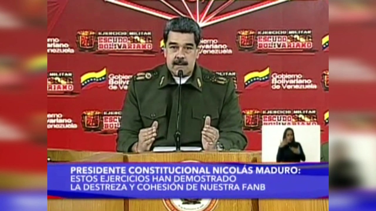 Maduro responde a Trump que no temen combatir "con las armas"