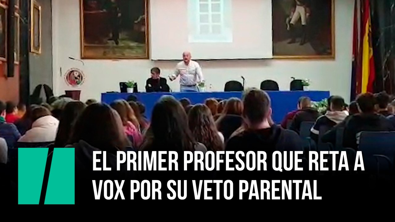 El primer profesor de Murcia que reta a Vox por su veto parental