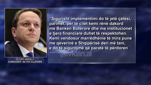 Varhelyi: Po punojme me BB per menaxhimin e fondeve