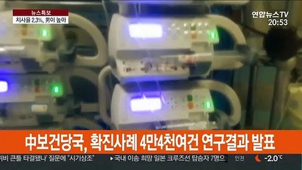 치사율 2.3%·80% 증상 경미…中당국, 첫 보고서
