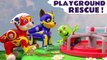 Paw Patrol Mighty Pups Playground Rescue with Funny Funlings Pranks and DC Comics & Marvel in this Family Friendly Full Episode English Toy Story for Kids