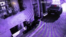 Beyoğlu'nda ünlü profesörün yaşadığı hırsız şoku kameraya yansıdı