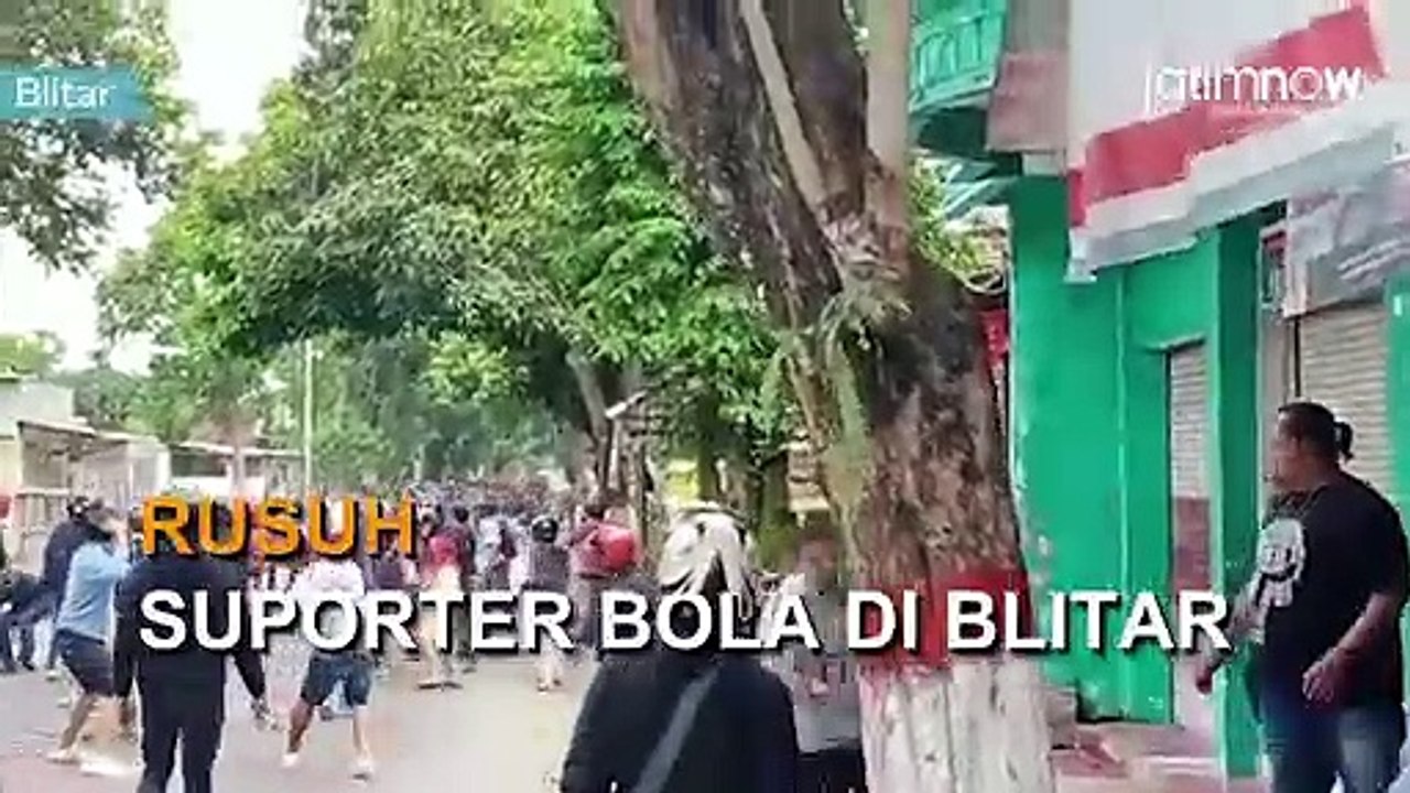Rusuh Suporter Bola di Blitar