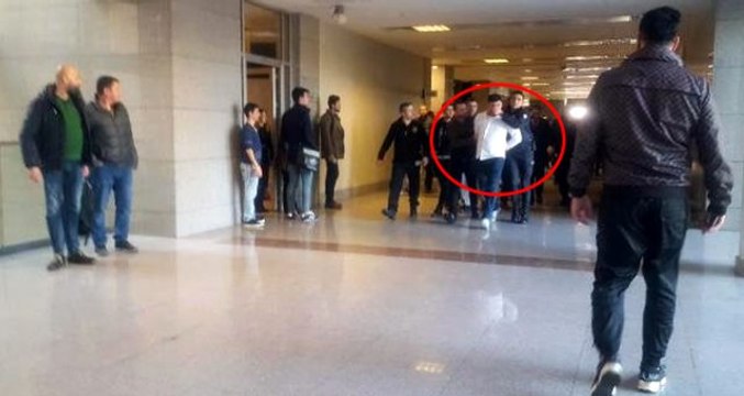 Yargılandığı davadan 18 yıl ceza alan sanık adliyeden kaçmaya çalıştı