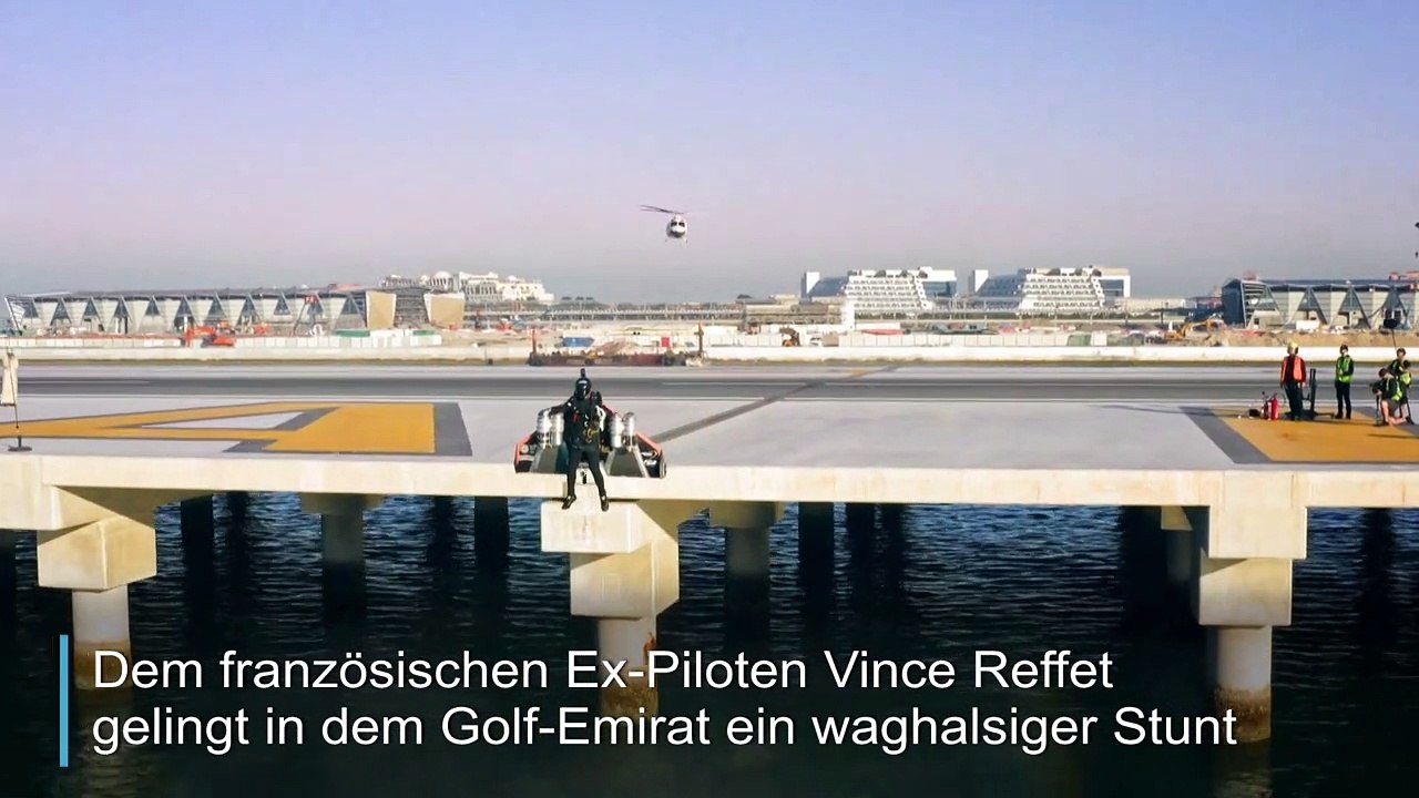"jetman" braust im raketenanzug über dubai