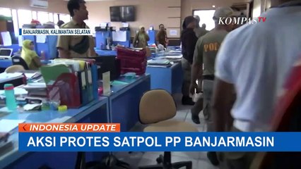 Satpol PP Mengamuk Tuntut Tunjangan di Kantor BKD Banjarmasin