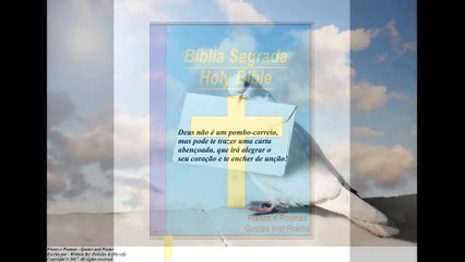 Deus não é um pombo-correio, mas pode trazer uma carta abençoada! [Frases e Poemas]