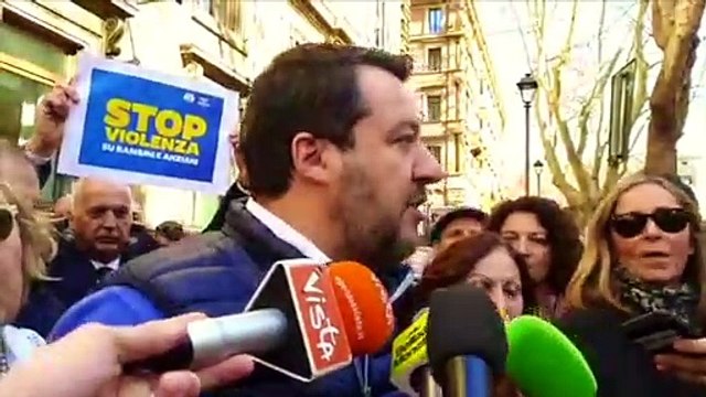 SALVINI FLASH MOB ROMA - INTERVISTA DI ITALIA NEWS