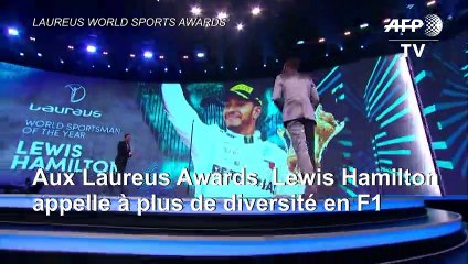 Laureus Awards : Lewis Hamilton appelle à plus de diversité en Formule 1