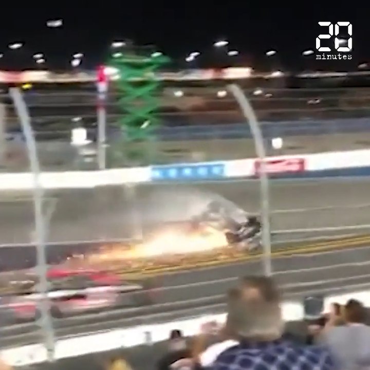Daytona 500 : Les images de la terrible sortie de piste de Ryan Newman