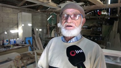 40 yıllık mesleği 3 parmağını kaybettirdi, çalışma azmi onu marangozluktan vazgeçiremedi