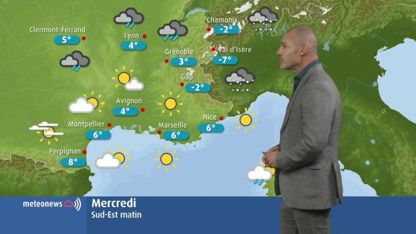 Votre météo de ce mercredi 19 février : 15 cm de neige à partir de 1500 mètres d'altitude !