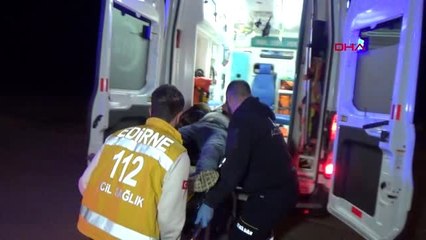 Edirne'de meydana gelen kazada 4 kişi yaralandı