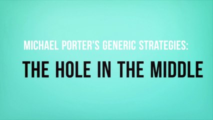Michael Porter's Generic Strategies: The Hole in The Middle