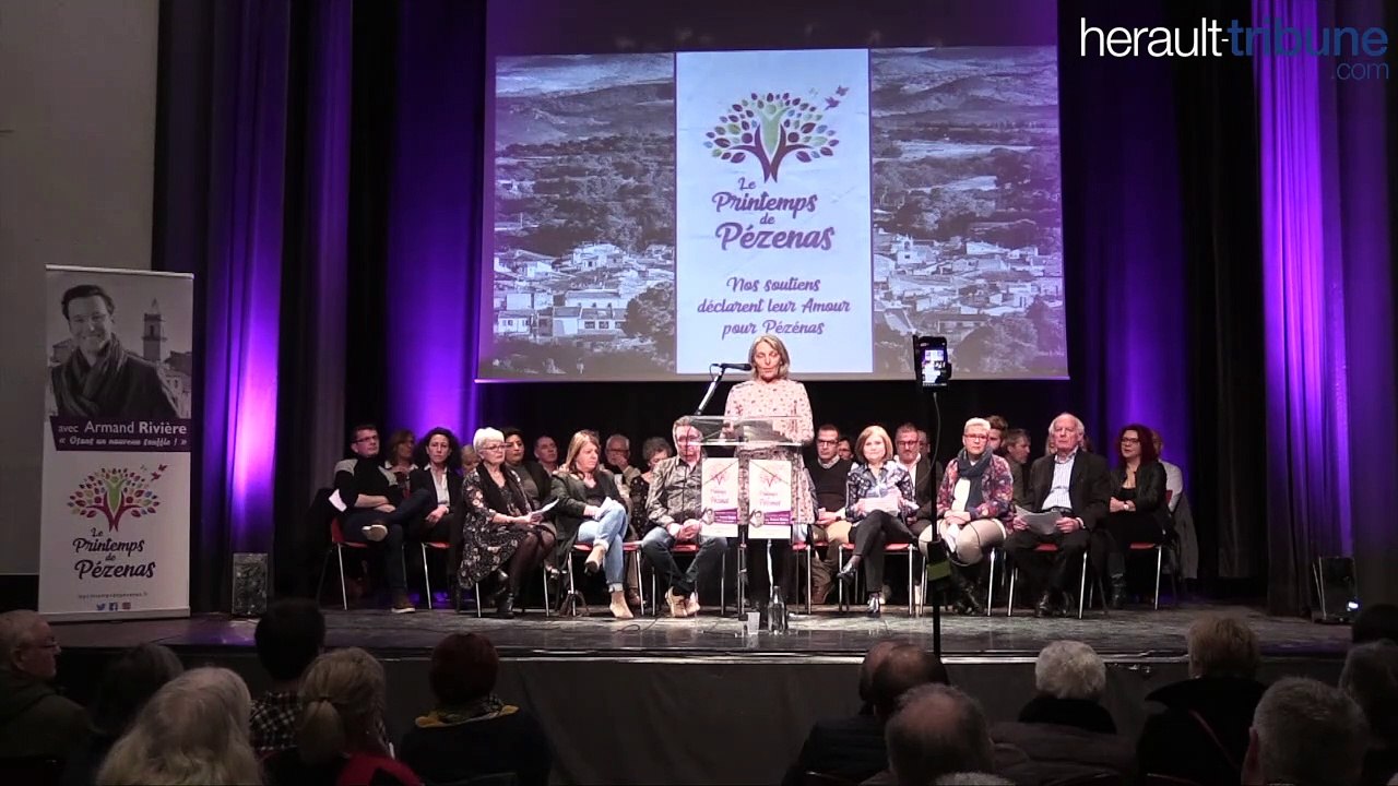 PEZENAS POLITIQUE - Présentation de la liste d'Armand Rivière "le printemps de Pézenas"