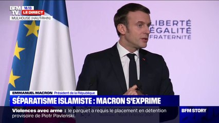 Emmanuel Macron: "Nous avons le sentiment que des parties de la République veulent se séparer du reste"