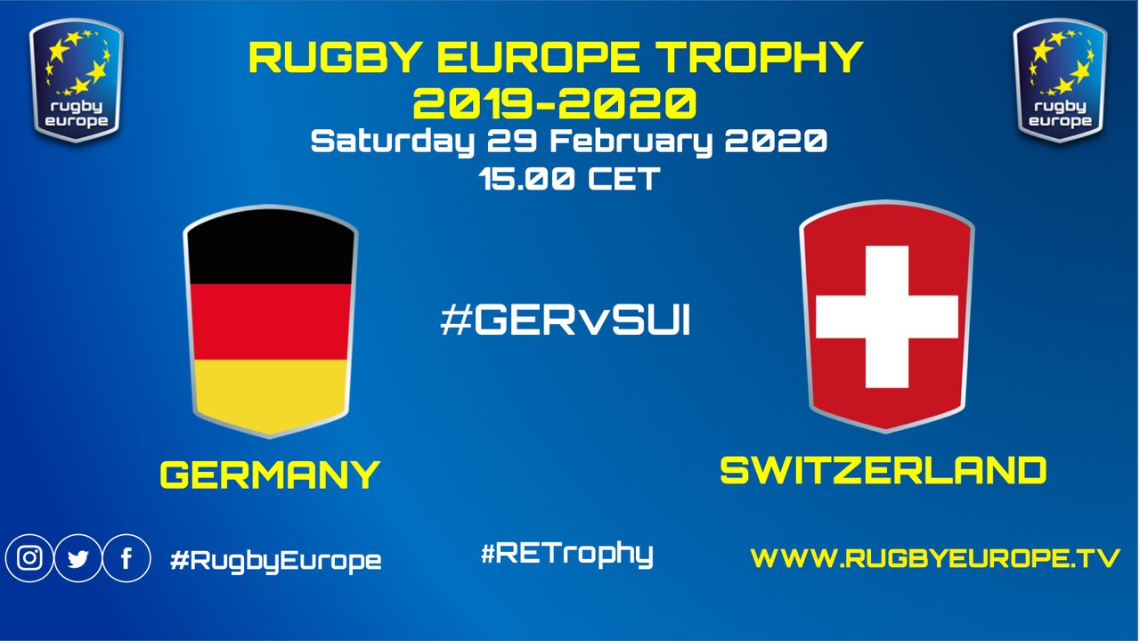 GERMANY / SWITZERLAND - RUGBY EUROPE TROPHY 2019 /2020