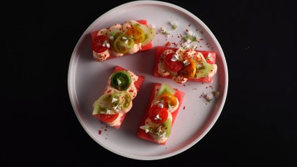 Tomato and Watermelon Bites
