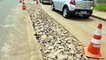 Reforma de asfalto deixa trânsito lento no acesso ao XIV de Novembro