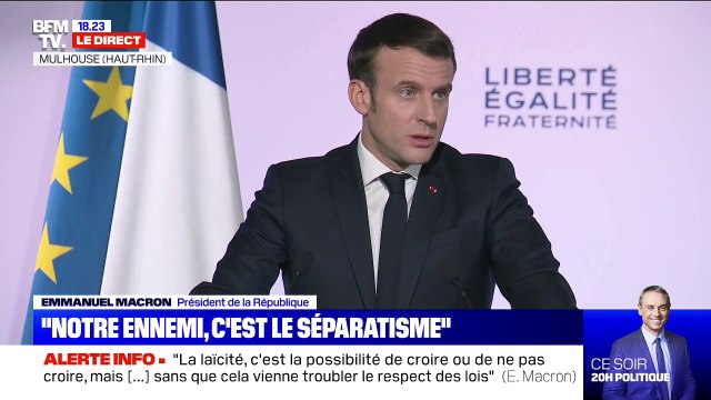 Emmanuel Macron sur le séparatisme religieux: Nous devons reprendre le contrôle et lutter contre les influences étrangères