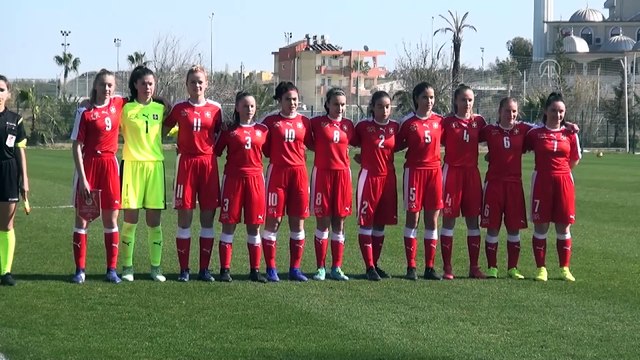 Hazırlık maçı - 17 Yaş Altı Kız Milli Takımı: 0 - İsviçre: 0 - ANTALYA