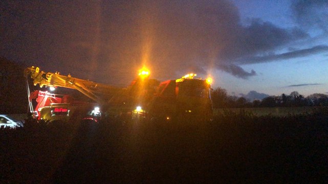 Relevage d’un poids lourd sur la quatre voies