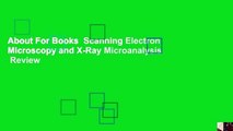 About For Books  Scanning Electron Microscopy and X-Ray Microanalysis  Review