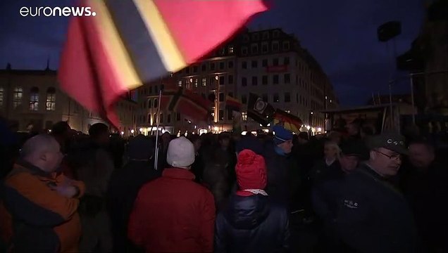 Miles de personas boicotean la manifestación de Pegida en Dresde