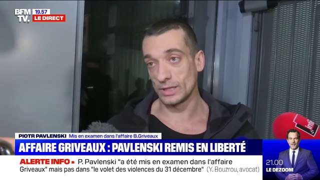 Piotr Pavlenski: Je pensais que la France était un pays de liberté d'expression, ce n'est pas du tout le cas