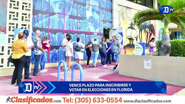 Vence plazo para inscribirse y votar en elecciones en Florida | El Diario en 90 segundos