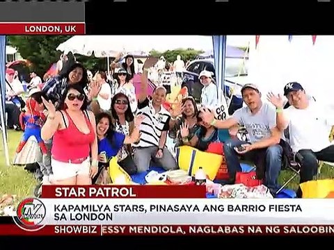 Kapamilya stars, pinasaya ang barrio fiesta sa London