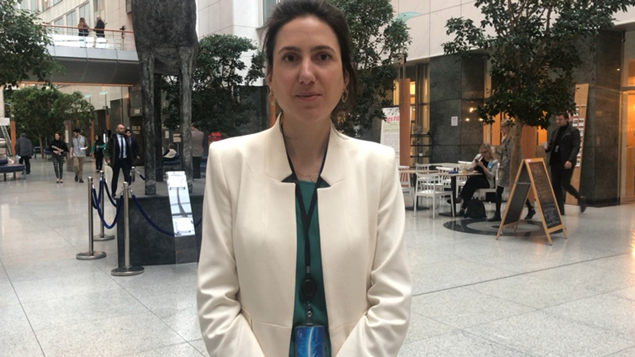 Valérie Hayer, eurodéputée et conseillère départementale de la Mayenne au Parlement européen