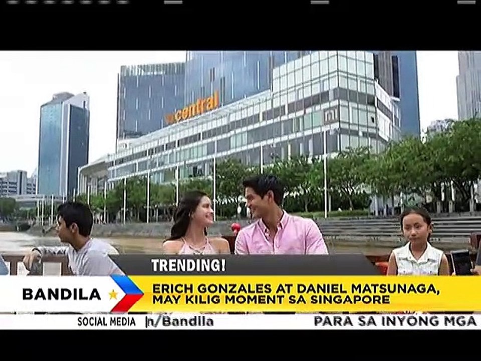 Daniel Matsunaga at Erich Gonzales, may kilig moment sa Singapore