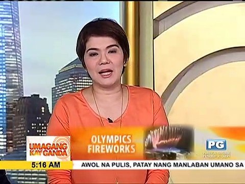 Fireworks display, bahagi ng rehearsal para sa Olympics opening ceremony