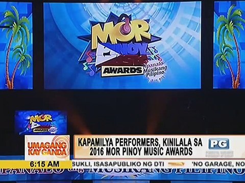 Kapamilya performers, kinilala sa 2016 MOR Pinoy Music Awards