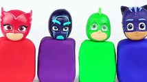 Juguetes 2000 - PJ Masks Toys - Learn Colors with Wrong Heads Toys with Play Doh, and Paint for Kids!