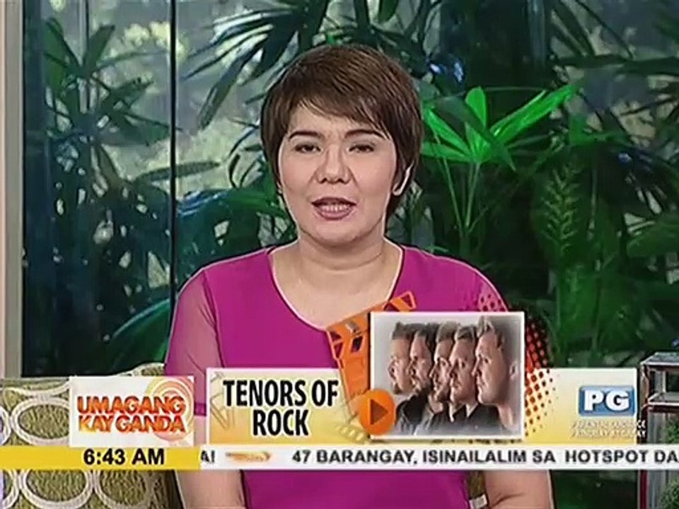 Grupong 'Tenors of Rock', nasa bansa para sa isang concert