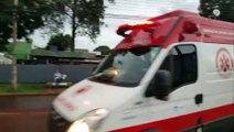 Onix e Tipo colidem frontalmente na Rua Manaus, no Cancelli
