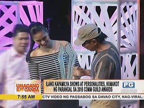 Ilang kapamilya shows at personalities, humakot ng parangal sa 2016 Comm Guild Awards