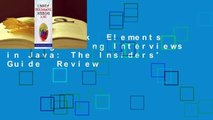 Full E-book  Elements of Programming Interviews in Java: The Insiders' Guide  Review