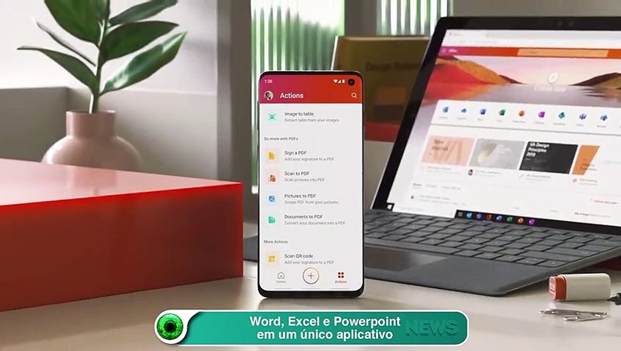 Word, Excel e Powerpoint em um único aplicativo