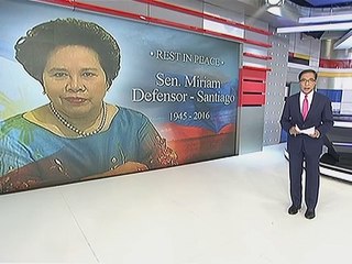 Sen. Santiago, pumanaw na matapos ang dalawang taong pakikipaglaban sa lung cancer