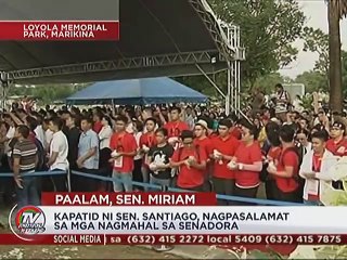 Sen. Miriam Defensor-Santiago, nailibing na