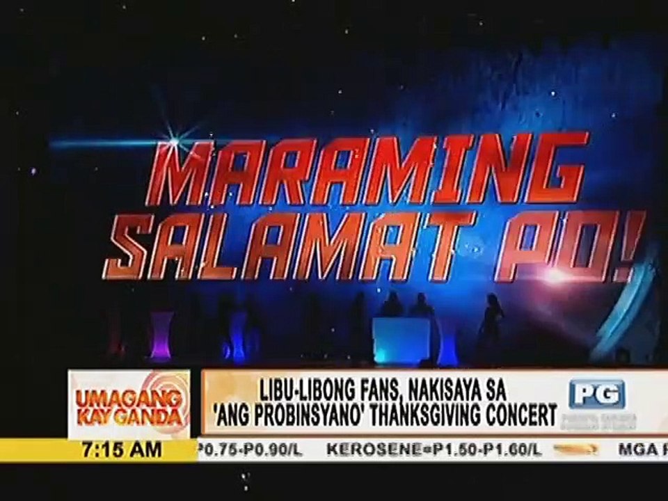 Libu-libong fans, nakisaya sa 'Ang Probinsyano' thanksgiving concert