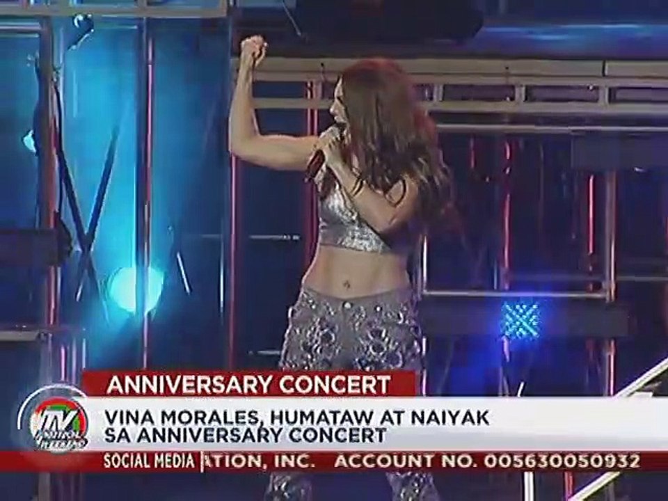 Vina Morales, humataw at naiyak sa anniversary concert