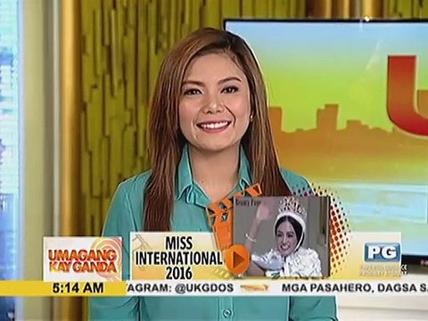 Pambato ng Pilipinas na si Kylie Verzosa, kinoronahang Miss International 2016